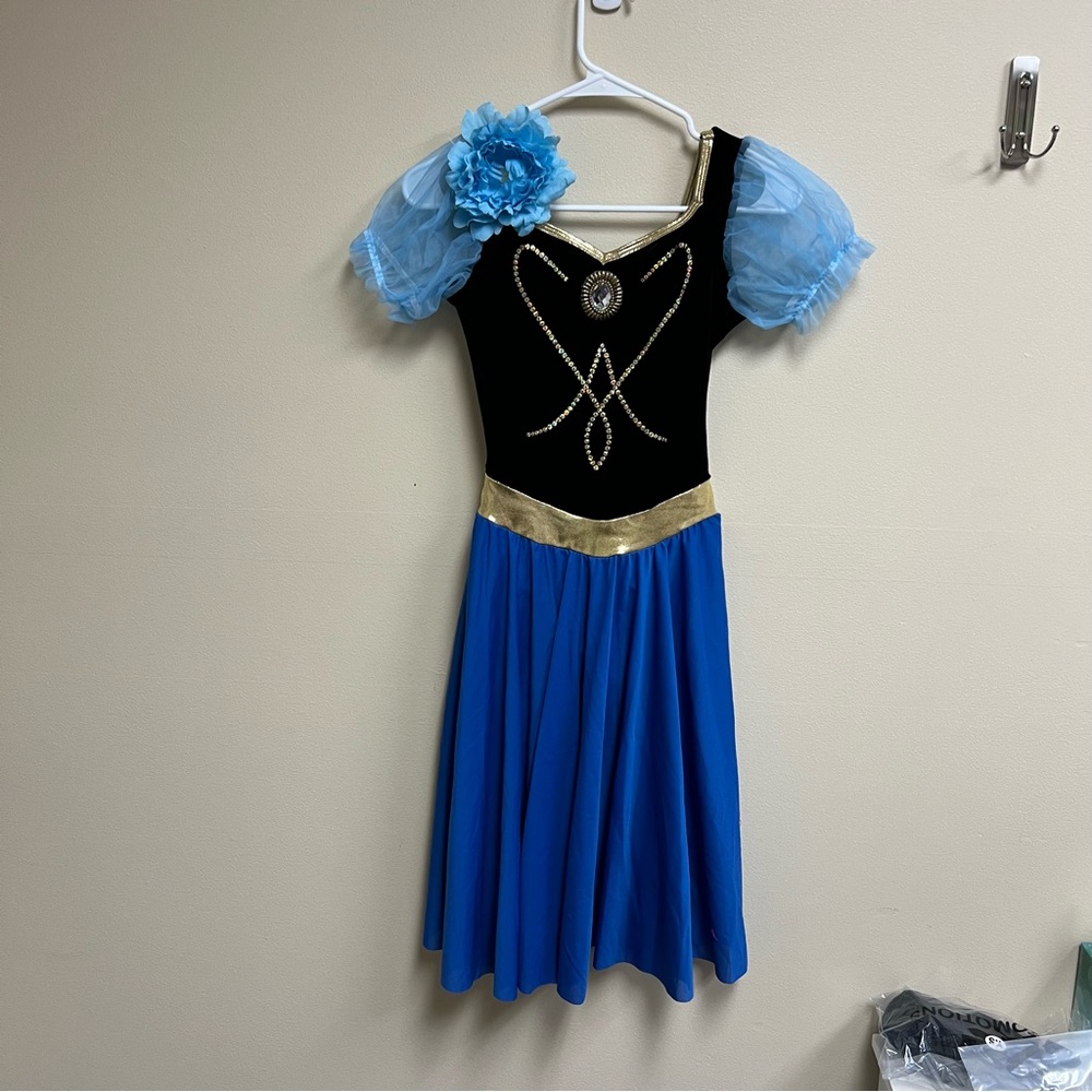 Curtain call frozen inspired dance costume